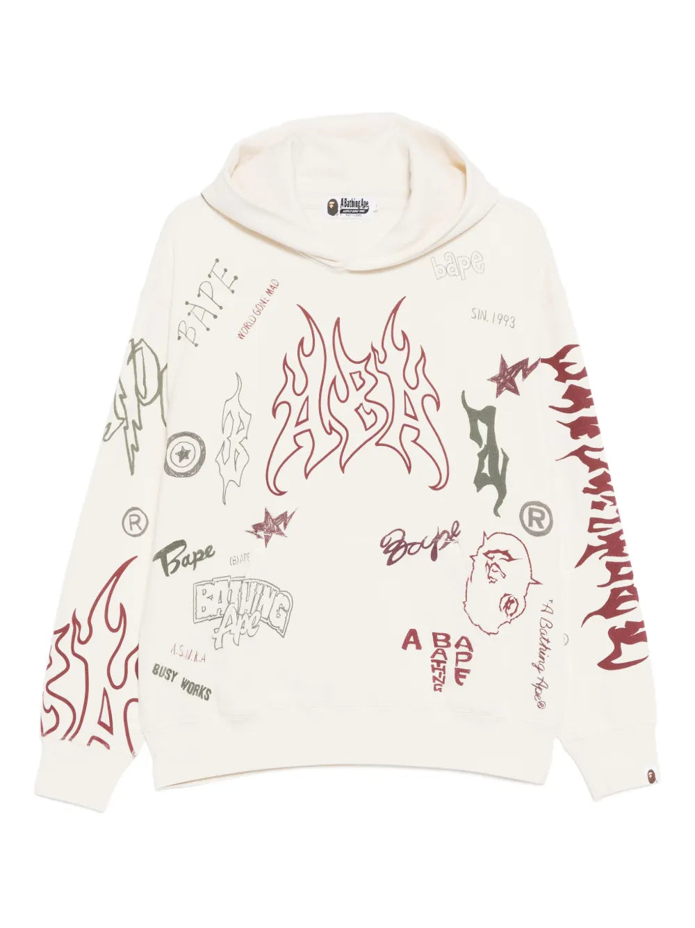 A BATHING APE® hoodie con logo estampado