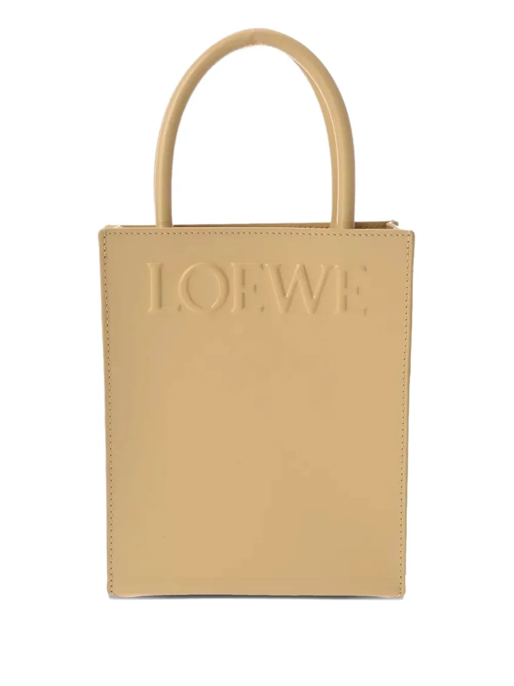 LOEWE tote con logo en relieve y asasuperior