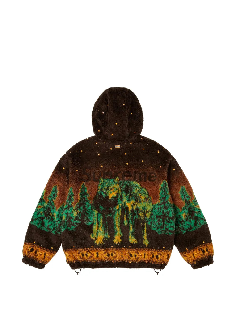 Supreme b.b. Simon Reversible Hooded Fleece Jacket "FW 25 - Brown" - Marrón - imagen 2