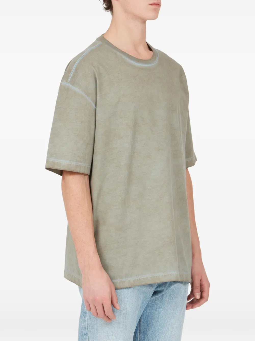 Maison Margiela playera con parche del logo - Gris - imagen 3