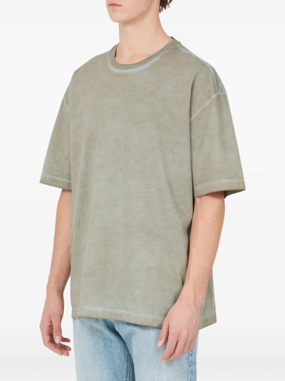 Maison Margiela playera con parche del logo - Gris - imagen 4