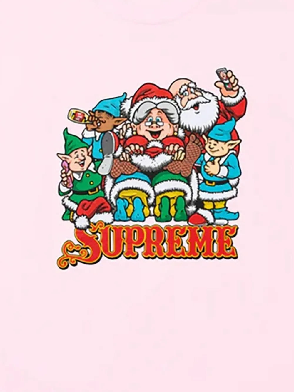 Supreme playera estampada - Rosado - imagen 2
