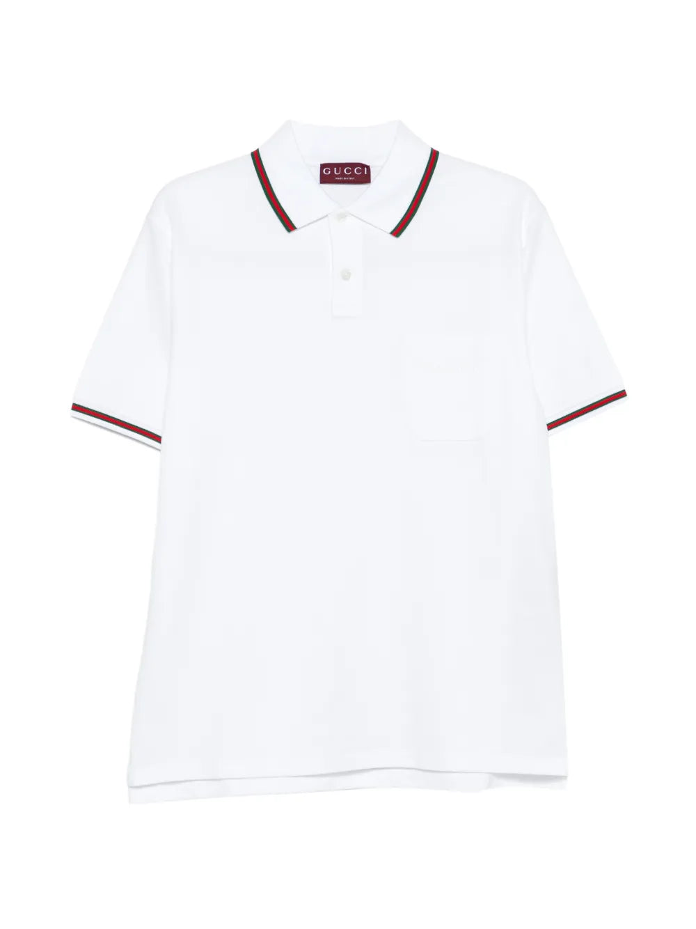 Gucci playera tipo polo con detalle de rayas