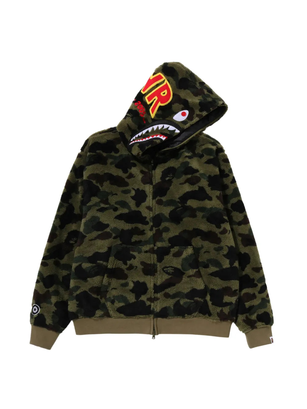 A BATHING APE® hoodie con estampado militar