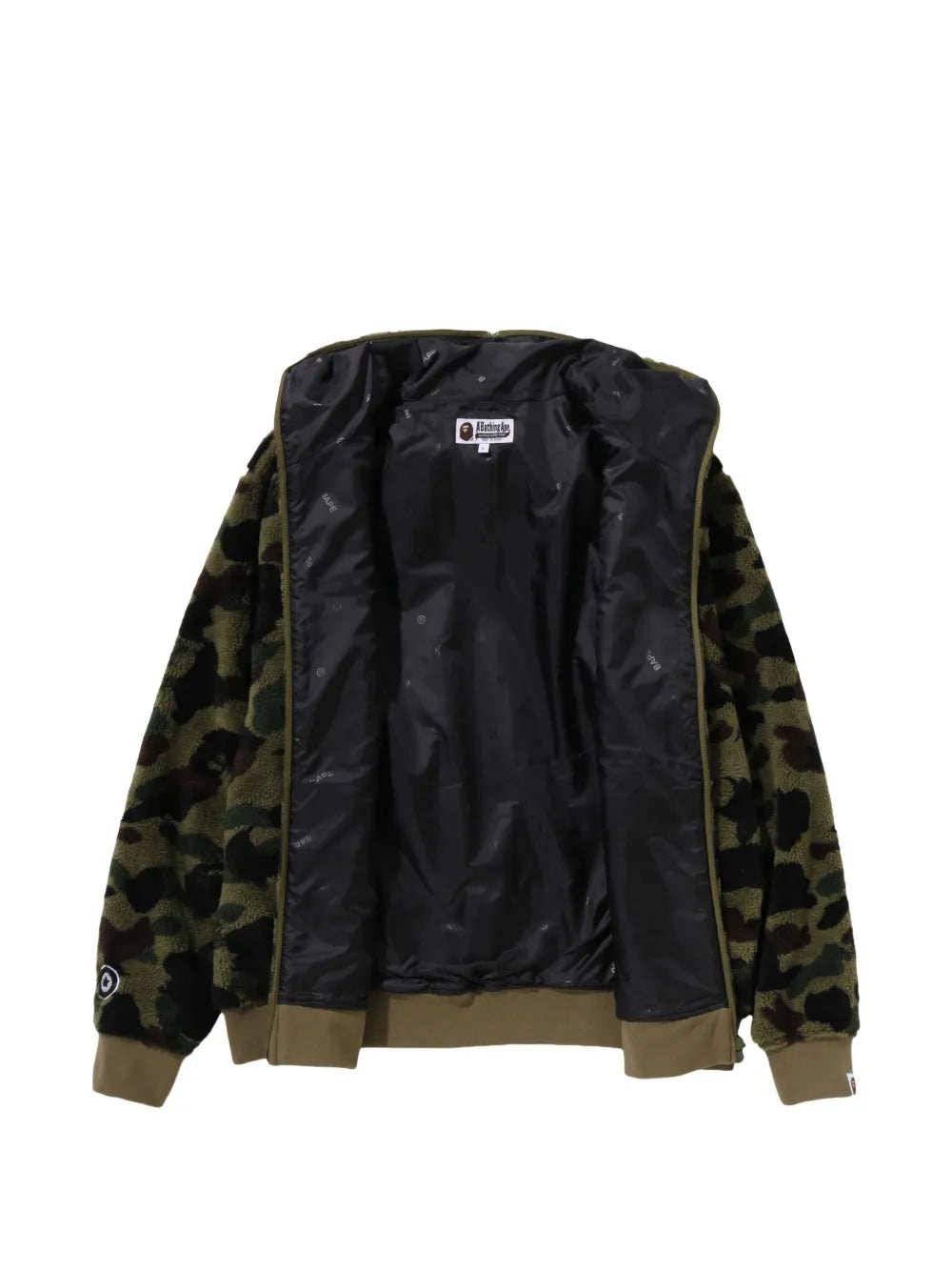 A BATHING APE® hoodie con estampado militar