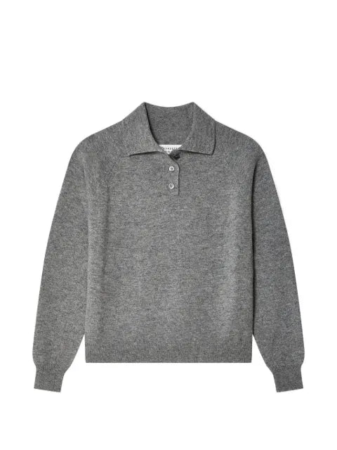 Maison Margiela playera tipo polo de tejido fino - imagen 1