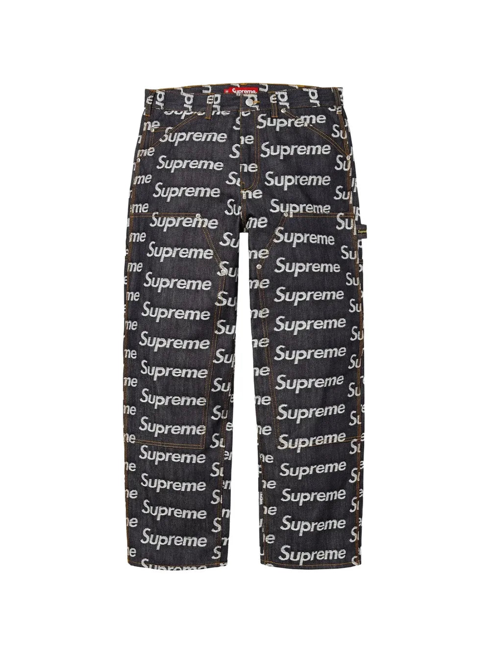 Supreme jeans con logo en jacquard - Azul - imagen 1