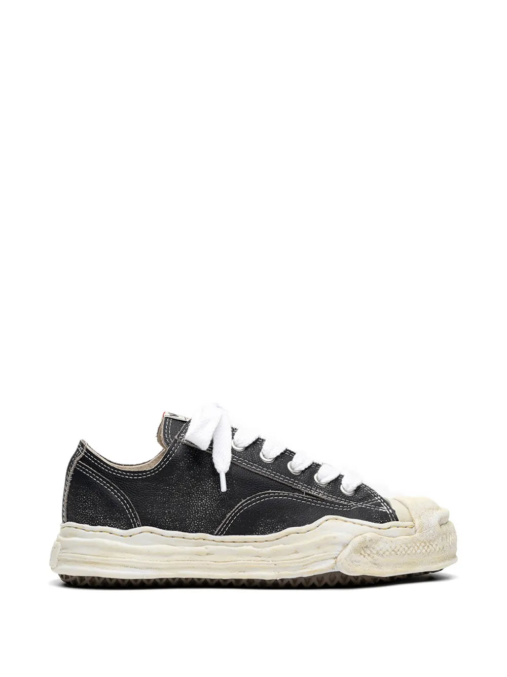 Maison MIHARA YASUHIRO tenis Hank de piel - negro