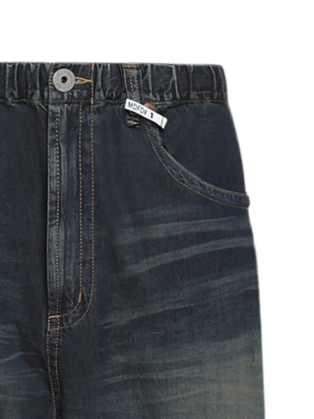 Maison MIHARA YASUHIRO jeans rectos elásticos - azul