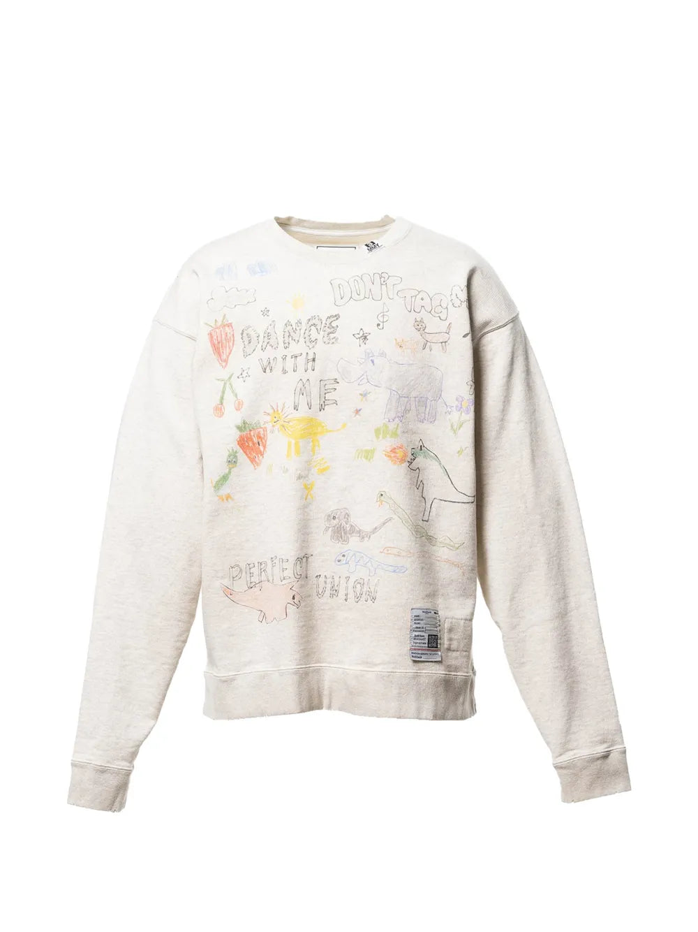 Maison MIHARA YASUHIRO sudadera estampada - blanco