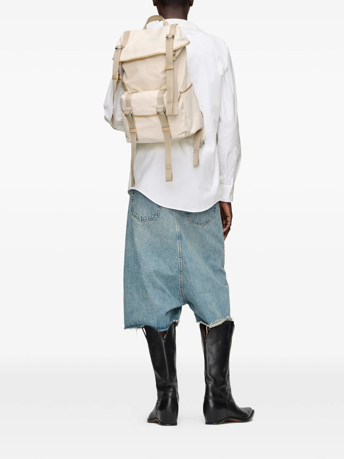 Maison Margiela mochila con cordones - Neutro - imagen 2