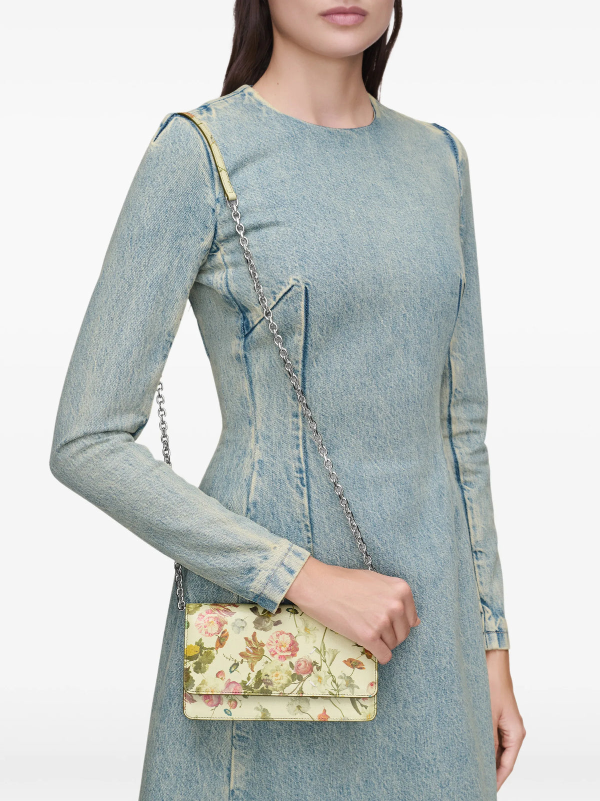 Maison Margiela bolsa crossbody con estampado floral - Neutro - imagen 2