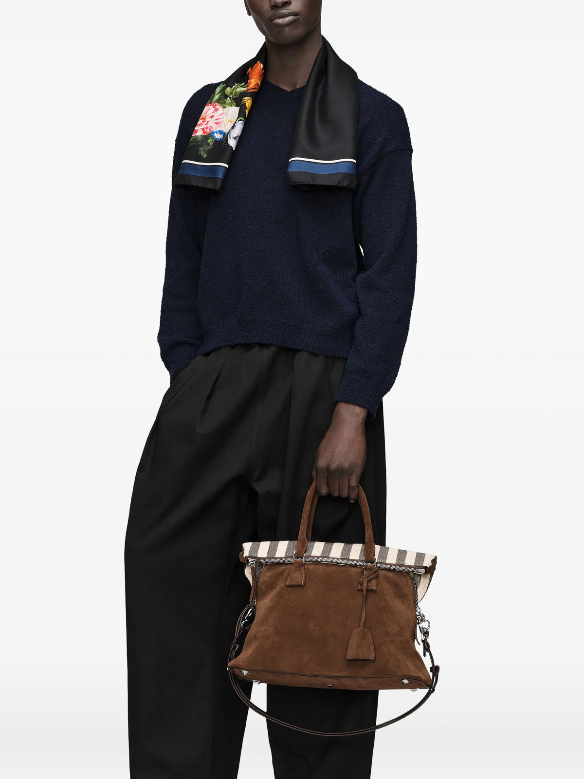 Maison Margiela tote 5AC mediana - Marrón - imagen 2