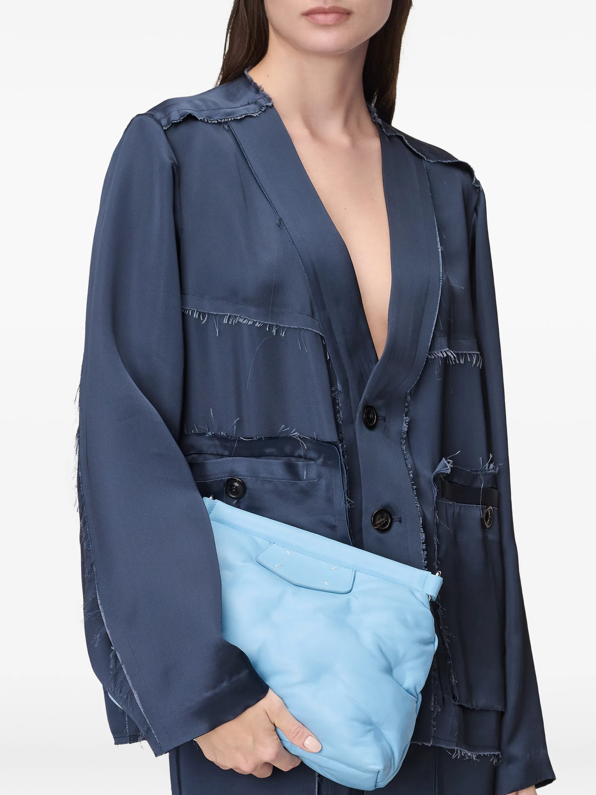 Maison Margiela bolsa de hombro Glam Slam pequeña - Azul - imagen 2