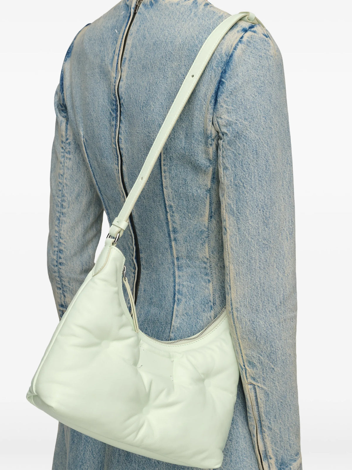 Maison Margiela bolsa de hombro capitonada - Verde - imagen 2