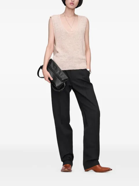 Maison Margiela chaleco de canalé con cuello en V - imagen 2