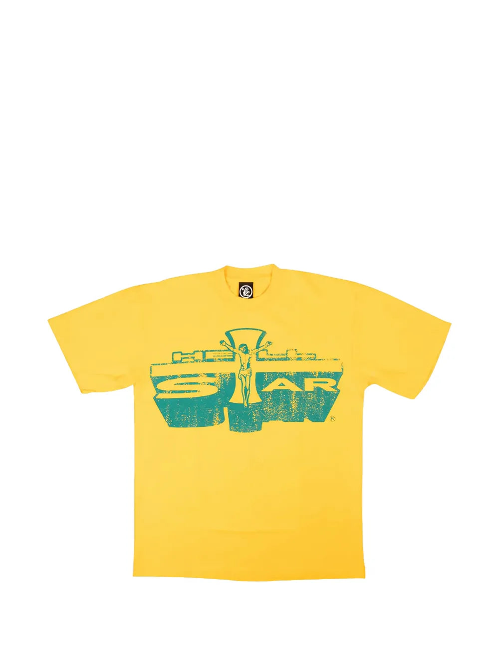 HELLSTAR playera con cuello redondo y estampado gráfico amarilla | Farfetch 34194377