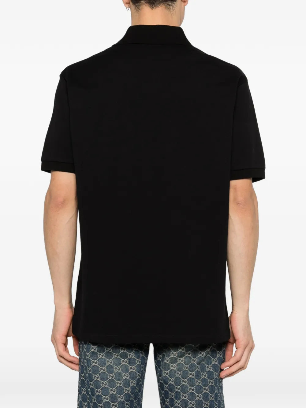 Gucci playera tipo polo bordada