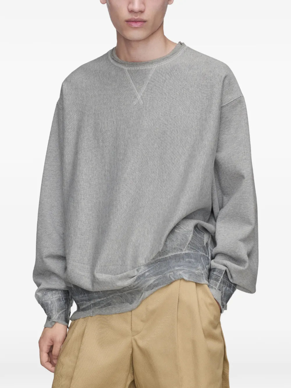 Maison Margiela sudadera manga larga - Gris - imagen 3