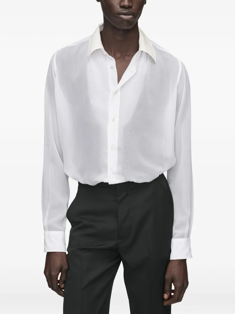 Maison Margiela camisa de vestir cubierta - Blanco - imagen 3
