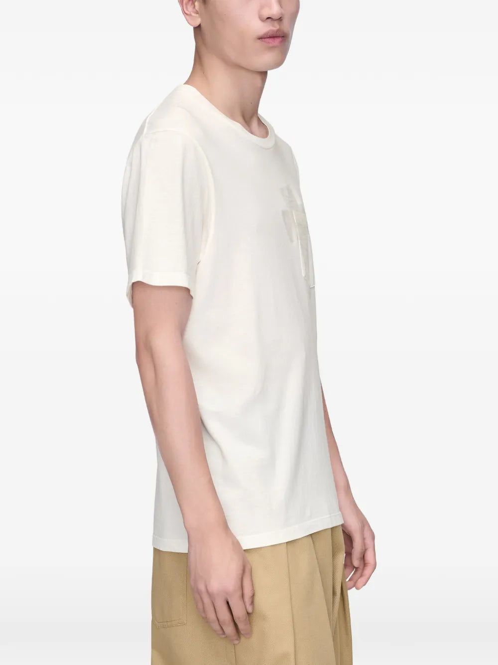 Maison Margiela playera de jersey de algodón - Blanco - imagen 4