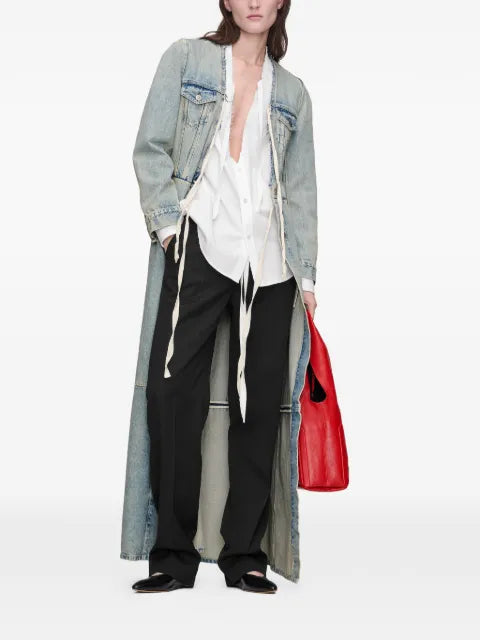 Maison Margiela abrigo largo de mezclilla - imagen 2