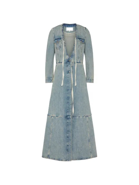 Maison Margiela abrigo largo de mezclilla - imagen 1
