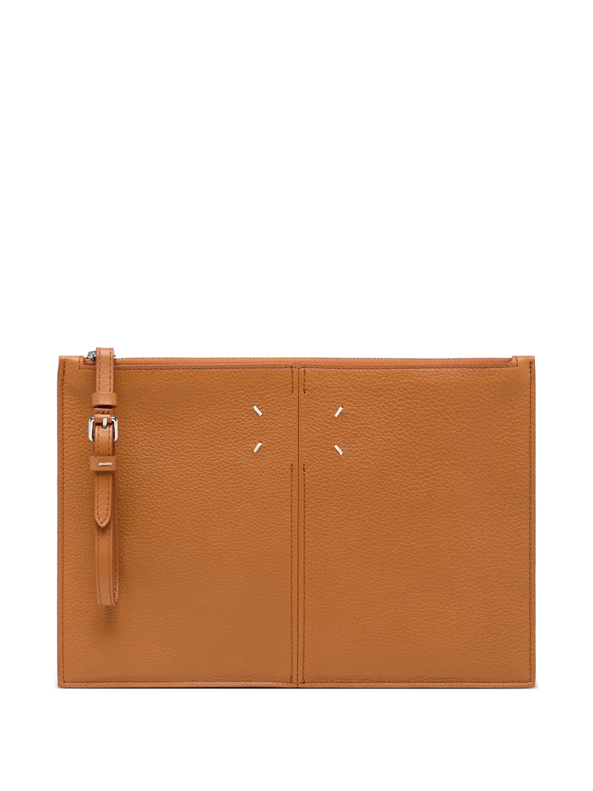 Maison Margiela cartera de piel con detalle de costuras - Marrón - imagen 1