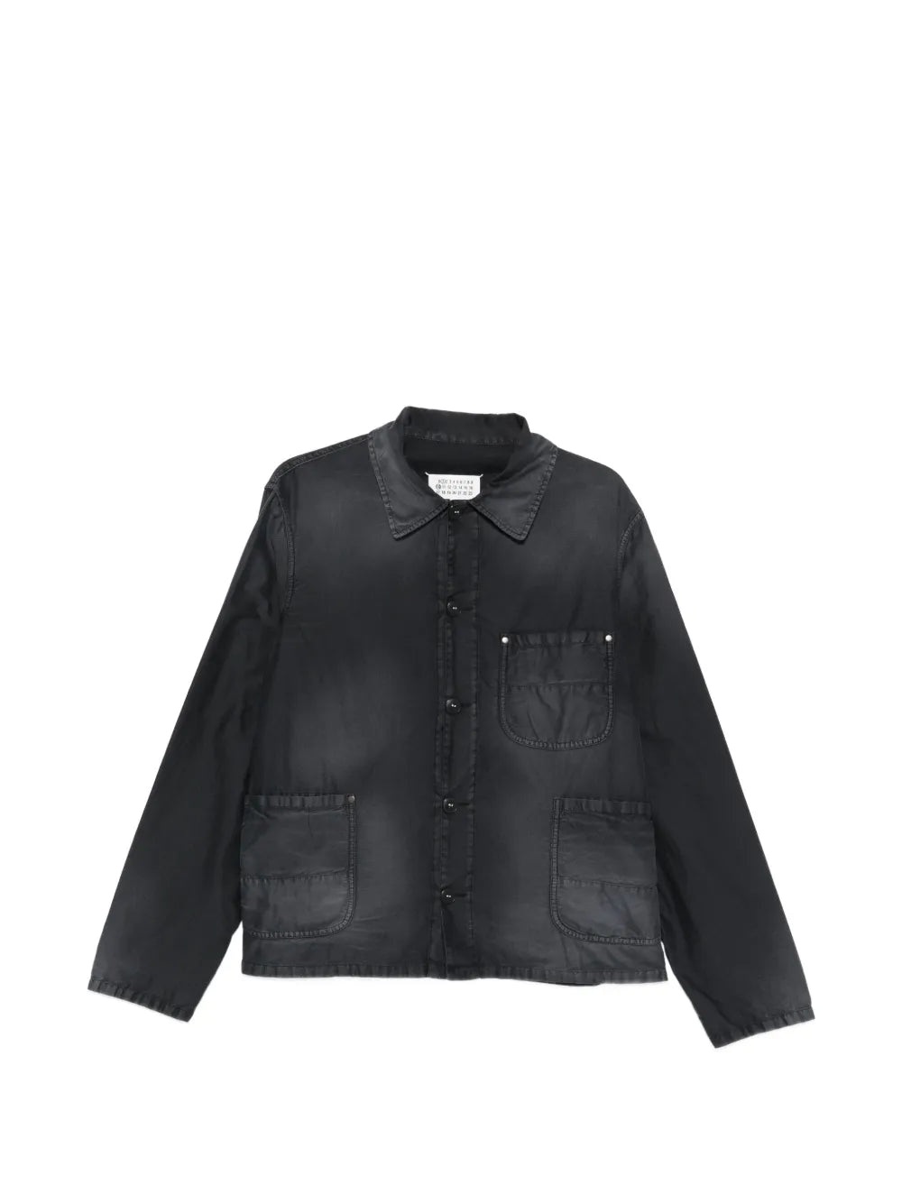 Maison Margiela chamarra con bolsillo de parche - Azul - imagen 1