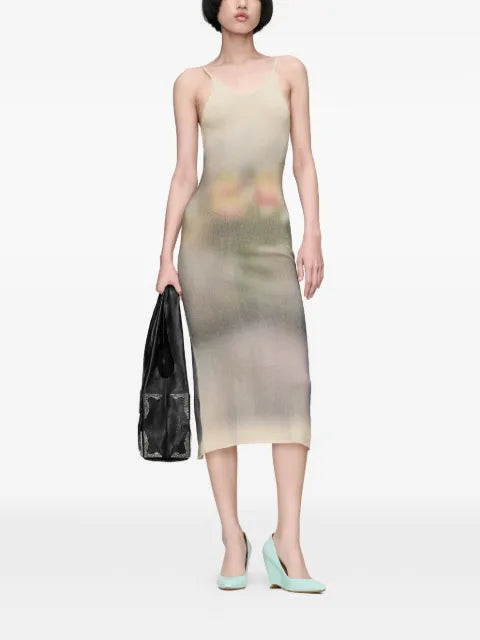 Maison Margiela vestido midi con abertura en la espalda - imagen 2