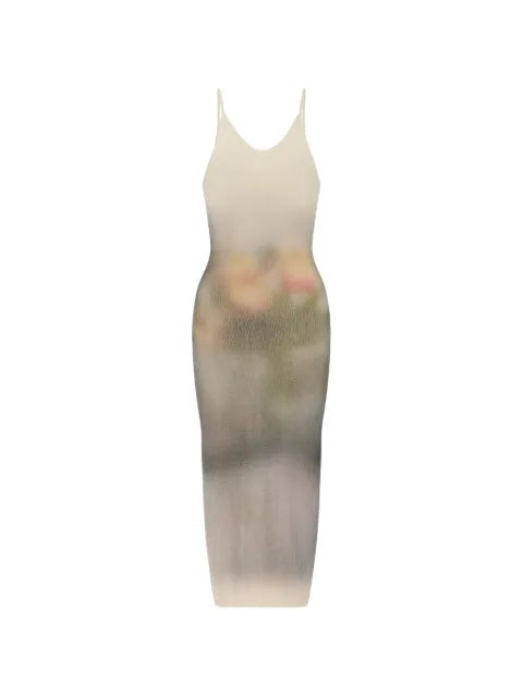 Maison Margiela vestido midi con abertura en la espalda - imagen 1