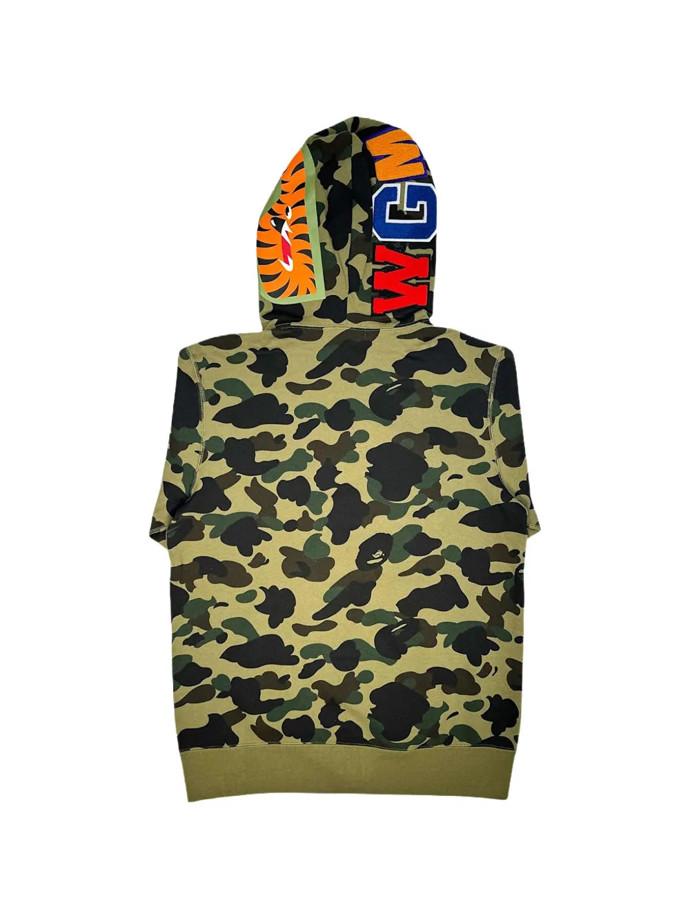 A BATHING APE® hoodie con cierre de tiburón