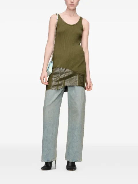 Maison Margiela top largo con dobladillo asimétrico - imagen 2