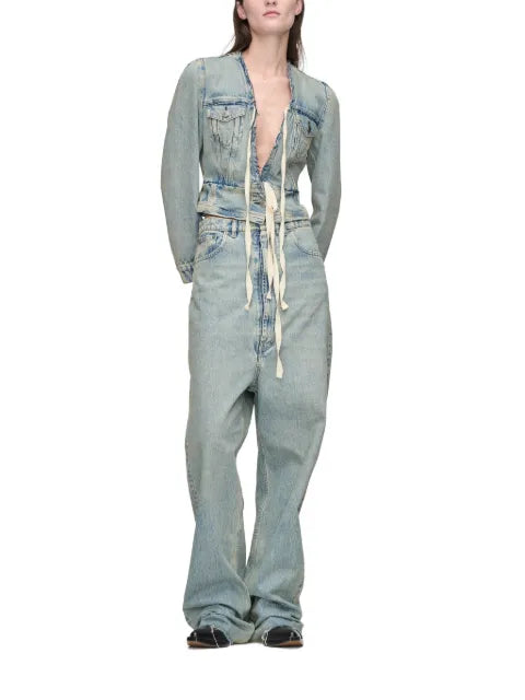 Maison Margiela jeans anchos con bordes sin rematar - imagen 2