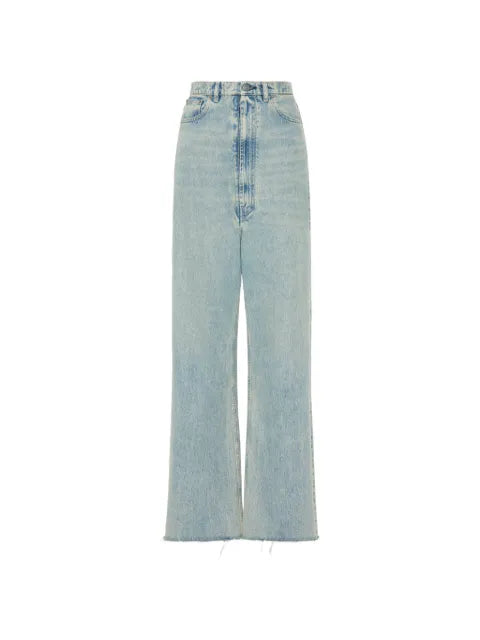Maison Margiela jeans anchos con bordes sin rematar - imagen 1