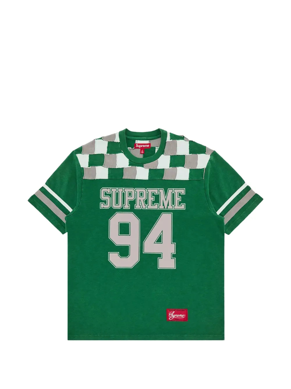 Supreme playera de fútbol Patchwork Yoke - Verde - imagen 1