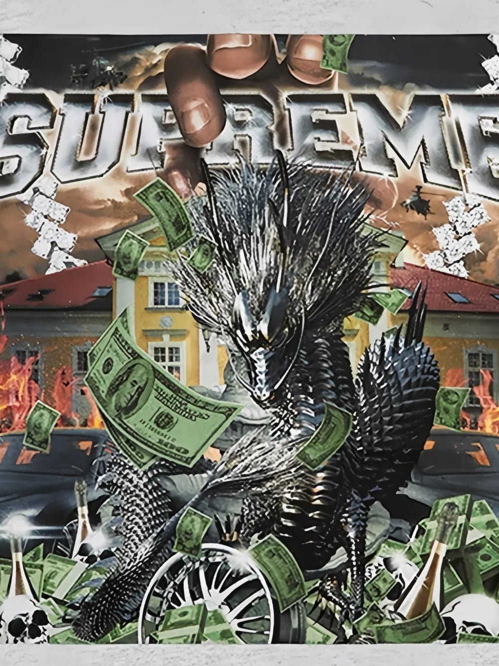 Supreme print-graphic T-shirt - Gris - imagen 2