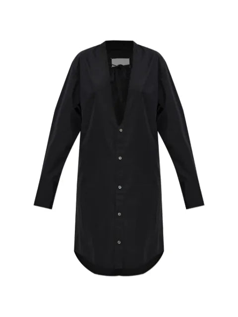 Maison Margiela vestido camisero con cuello en V - imagen 1