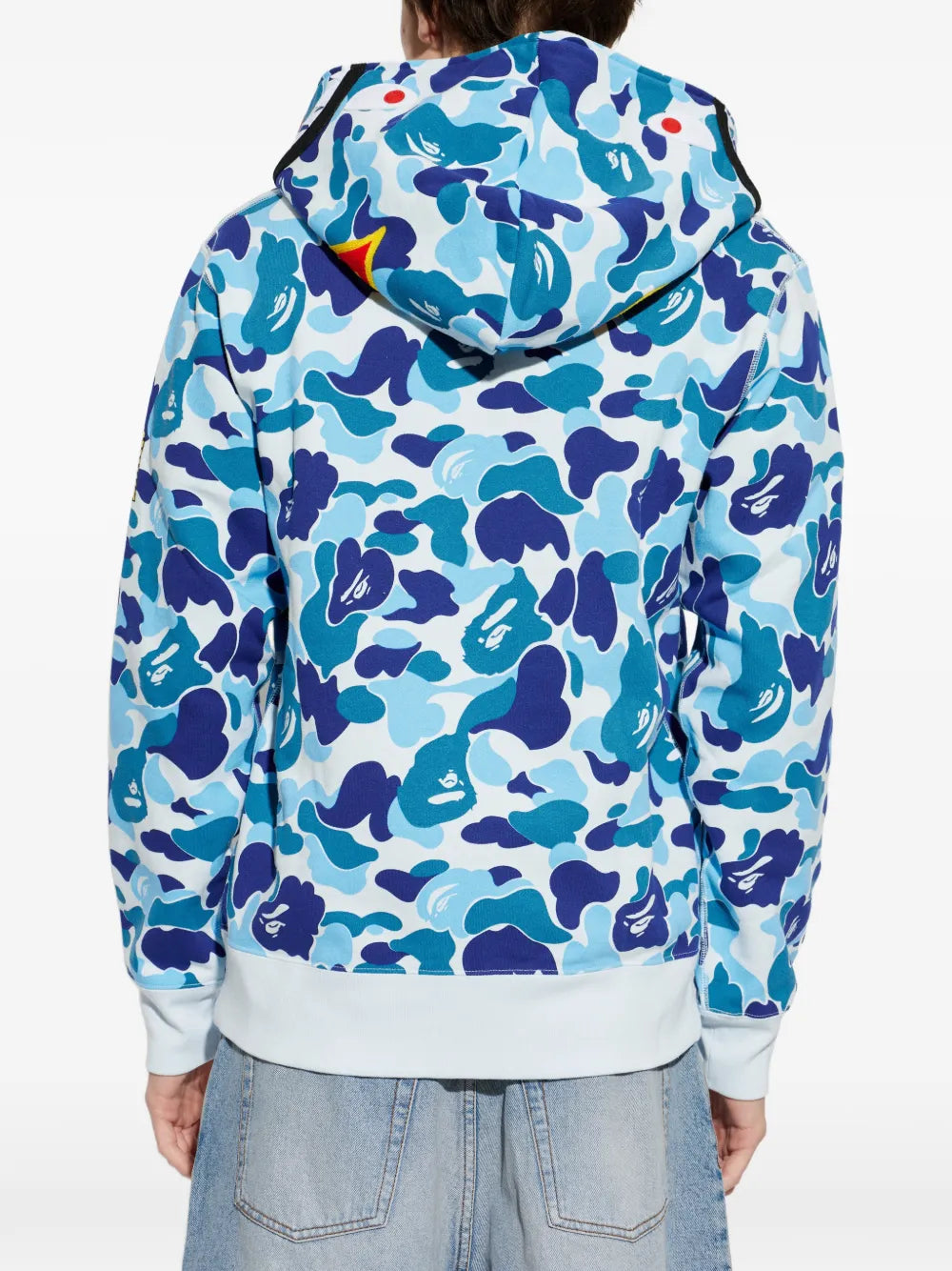 A BATHING APE® hoodie con estampado militar