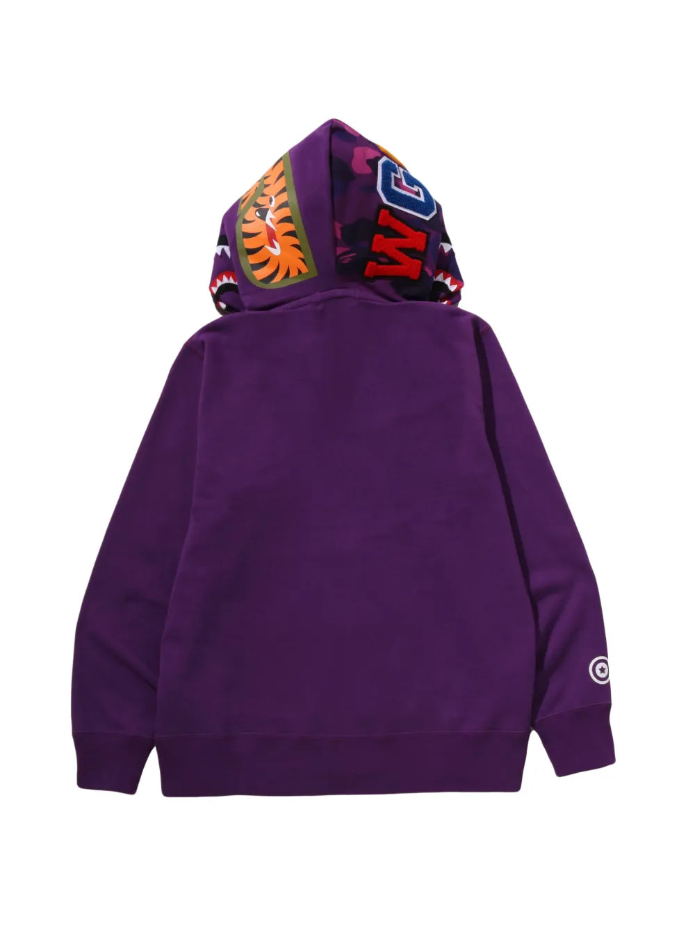 A BATHING APE® hoodie Color Camo Shark con cierre completo