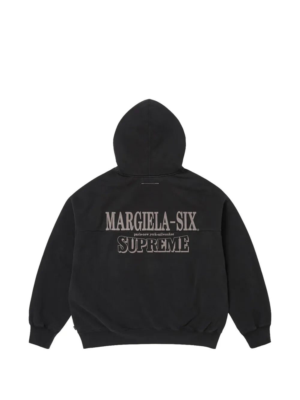 Supreme hoodie con estampado de águila en colaboración con MM6 Maison Margiela - Negro - imagen 2