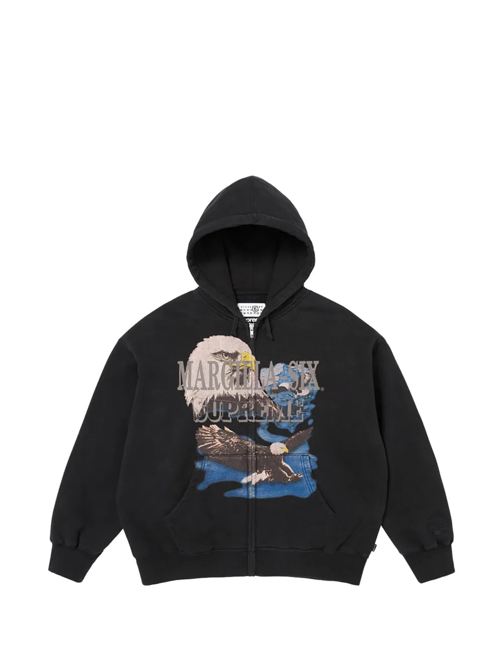 Supreme hoodie con estampado de águila en colaboración con MM6 Maison Margiela - Negro - imagen 1