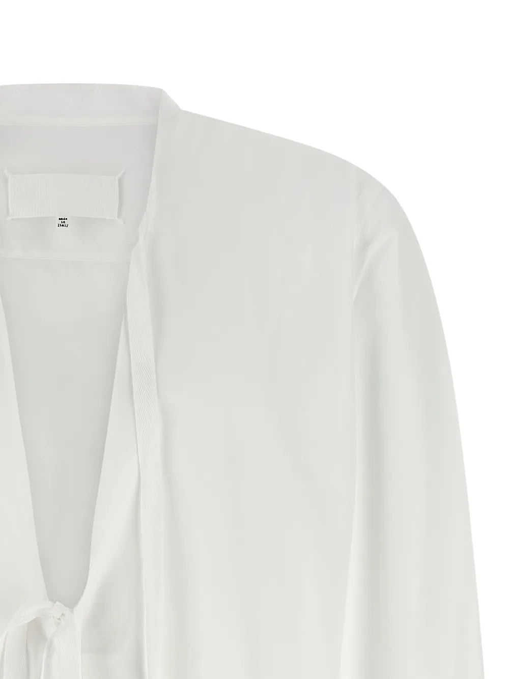 Maison Margiela camisa con cuello en V - Blanco - imagen 3