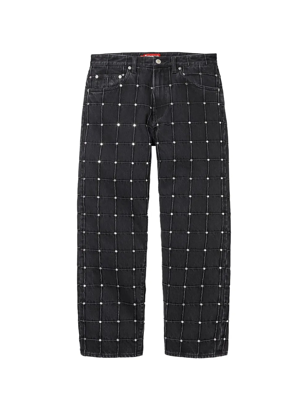 Supreme jeans holgados con apliques - Negro - imagen 1