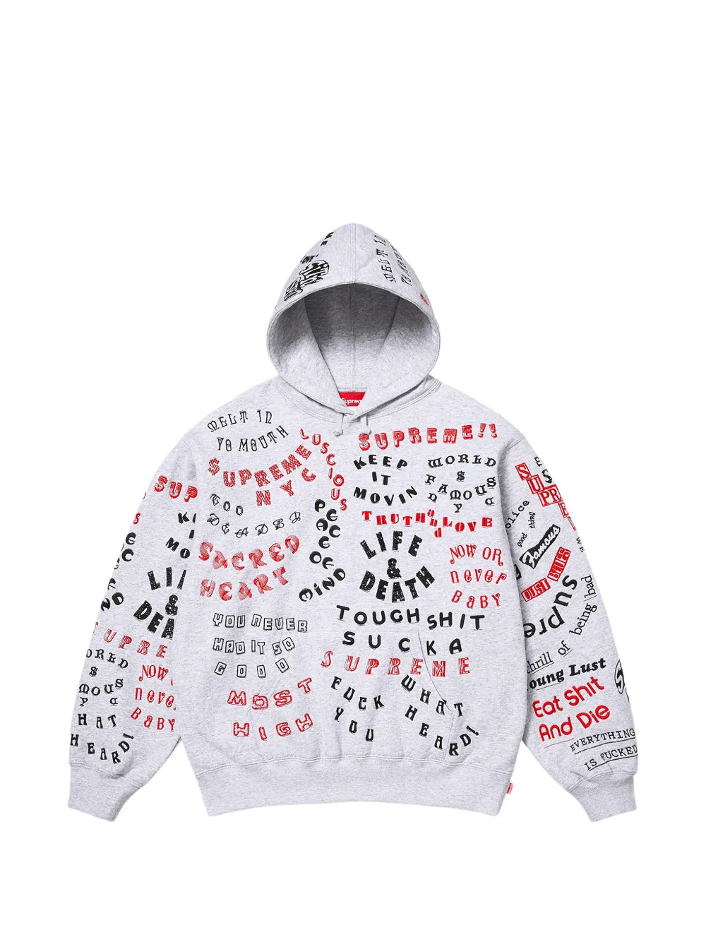 Supreme hoodie Too Deadly - Gris - imagen 1