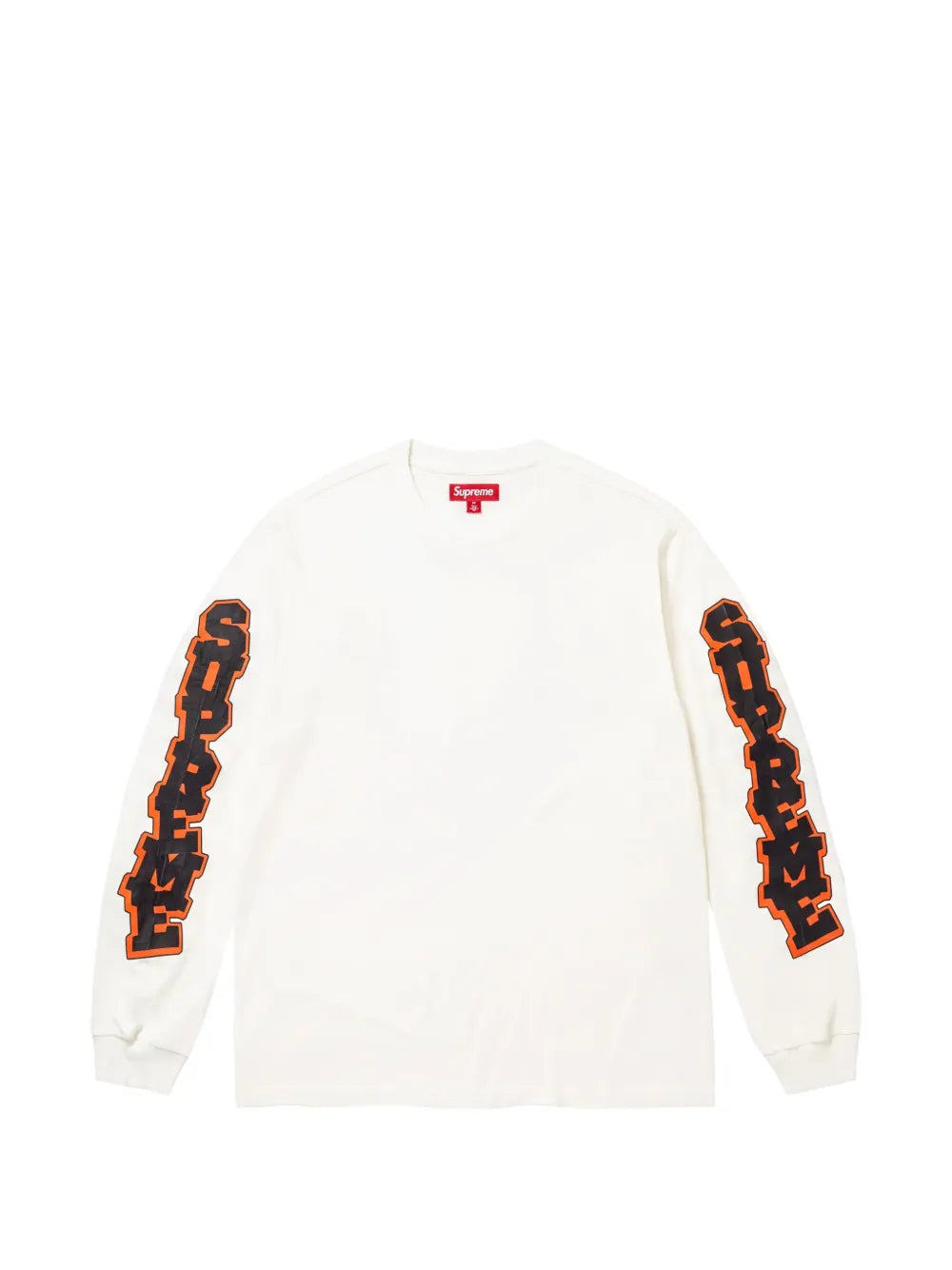Supreme logo-print long-sleeve sweatshirt - Blanco - imagen 1
