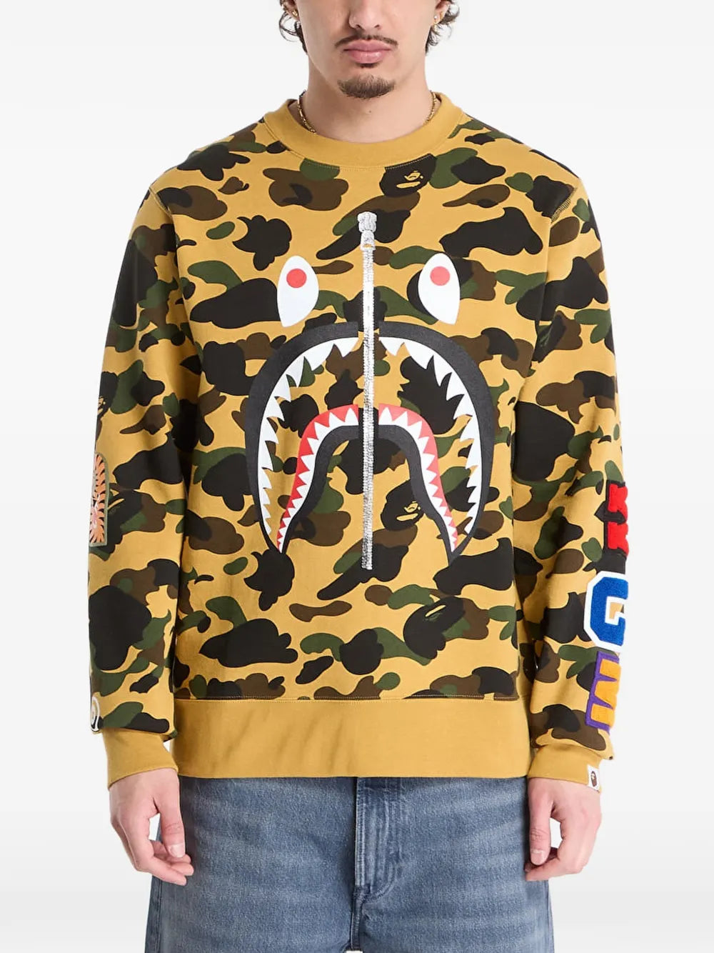 A BATHING APE® sudadera Camo Shark