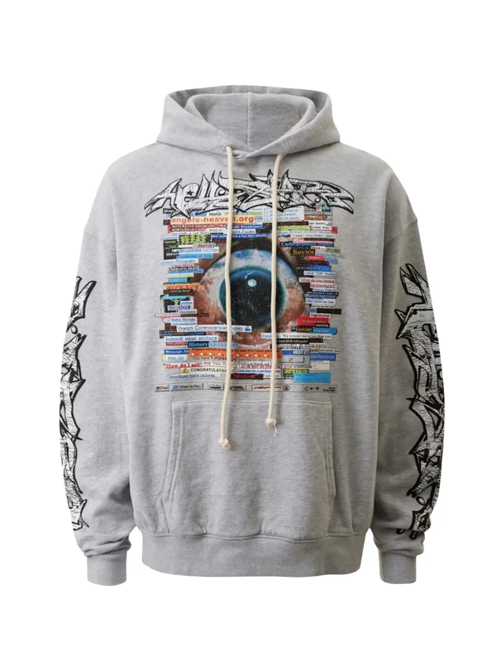 HELLSTAR hoodie con estampado gráfico gris | Farfetch 35438672