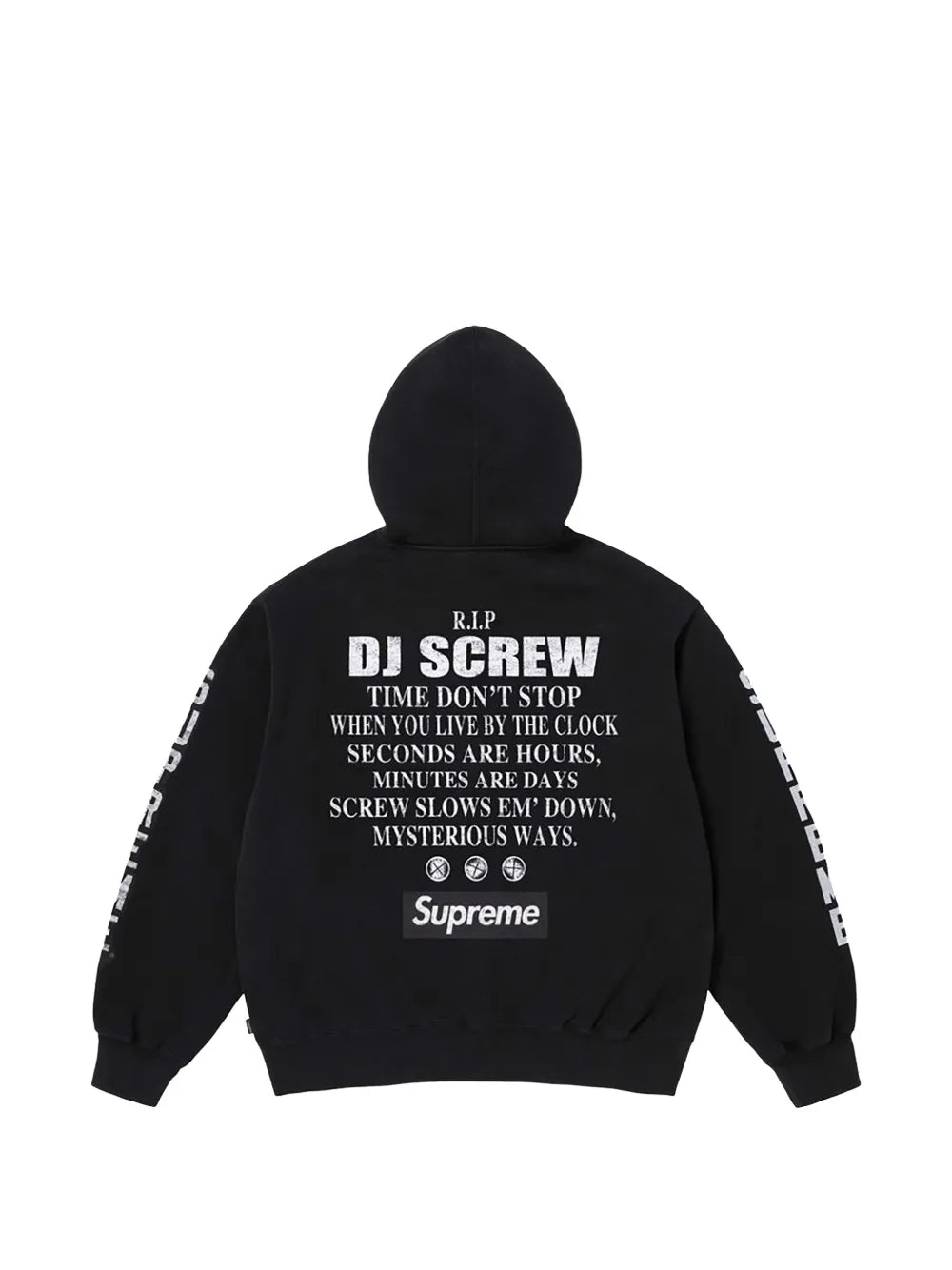 Supreme hoodie DJ Screw - Negro - imagen 2