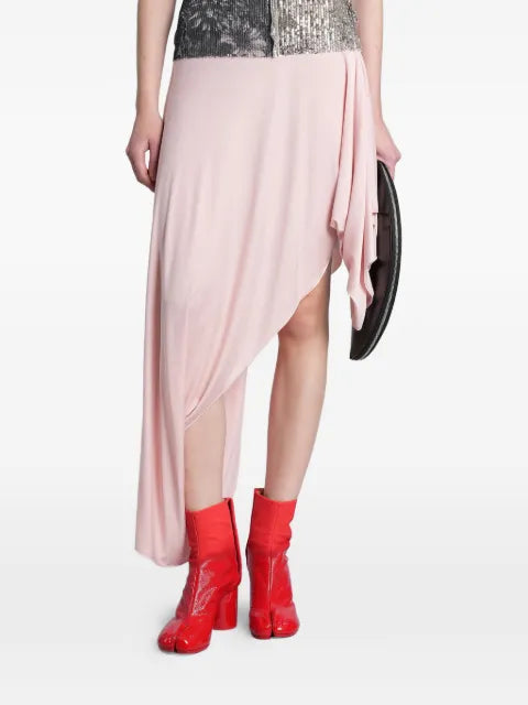 Maison Margiela falda asimétrica con diseño drapeado - imagen 1
